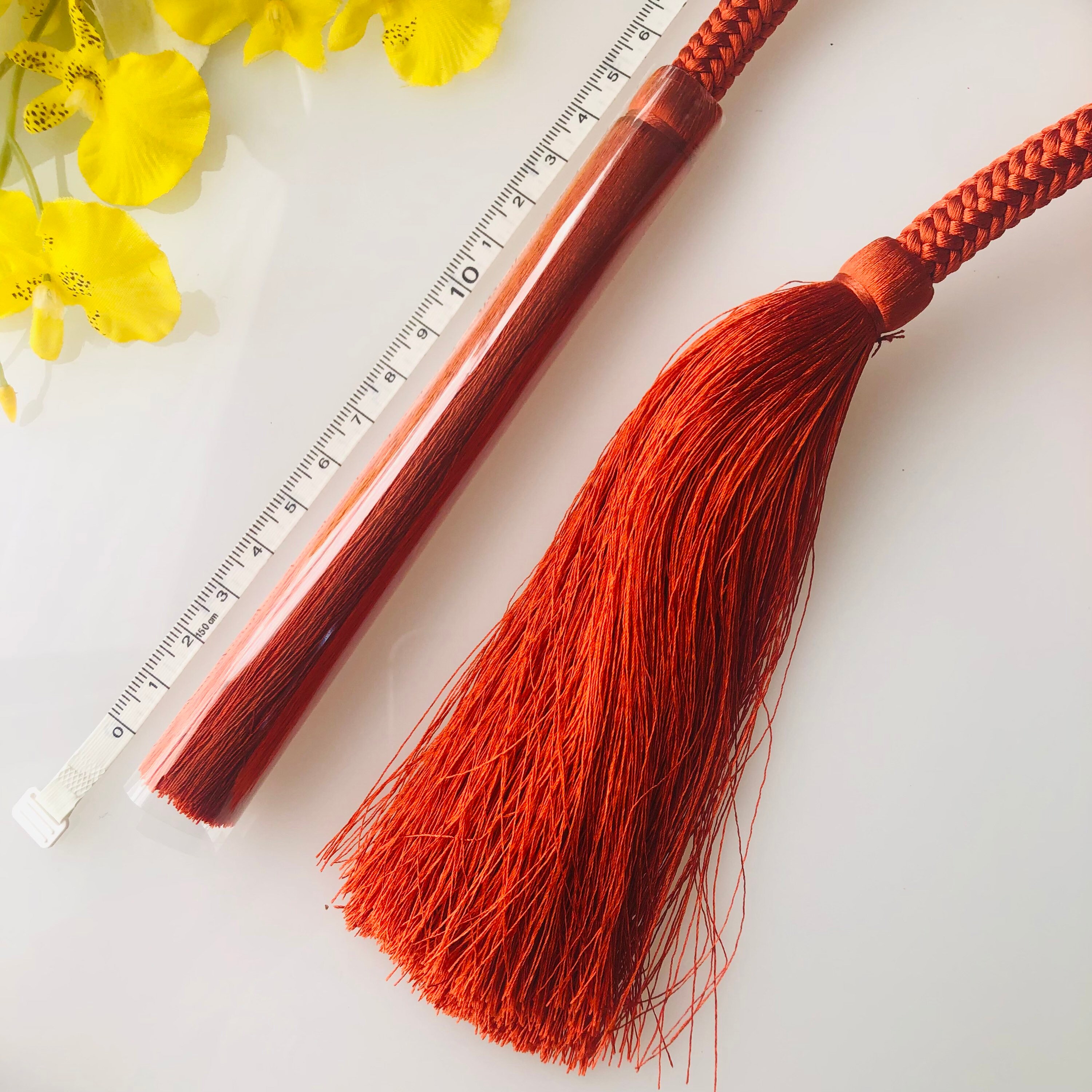 Silk Kumihimo 10mm With Tassel Ends THICK Japanese Silk Cord