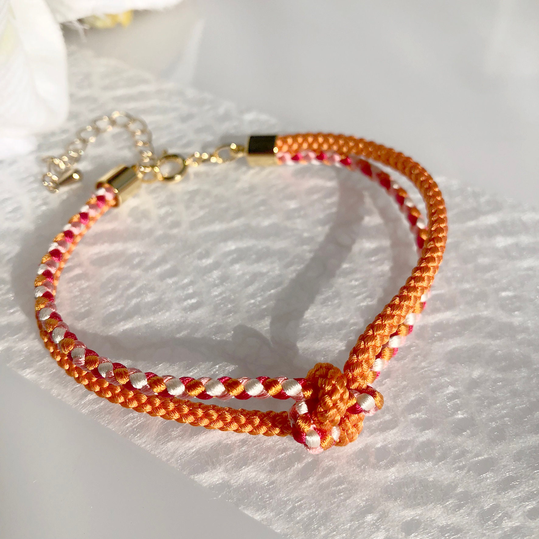 Dreams Come True Lucky Knot Japanese Kumihimo Bracelet