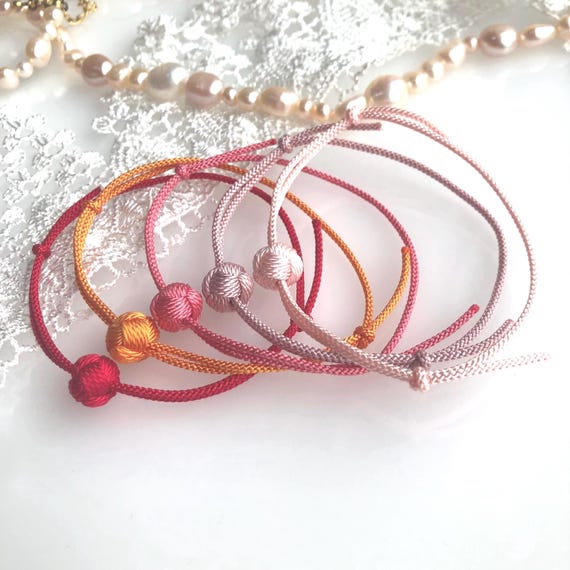 Silk Kumihimo Braided Bracelet With Odamaki Silk Beads