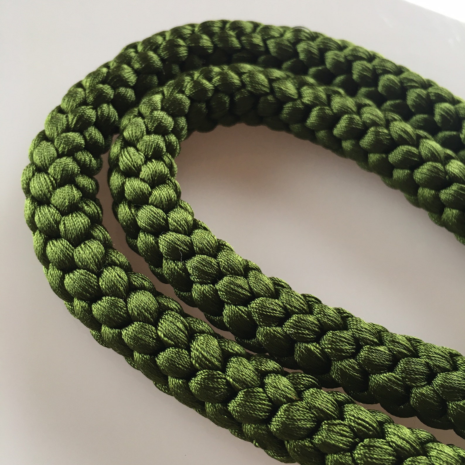 Silk Round Braided Cord Kumihimo 10mm 100cm THICK Japanese Etsy