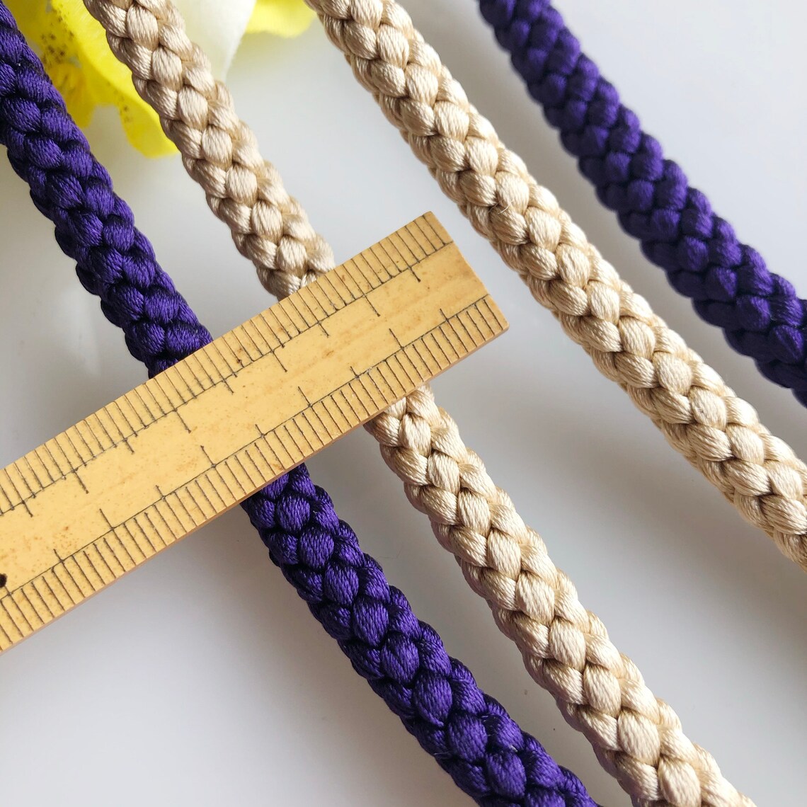 Silk Round Cord Kumihimo 7mm 1m Japanese Silk Cord Etsy