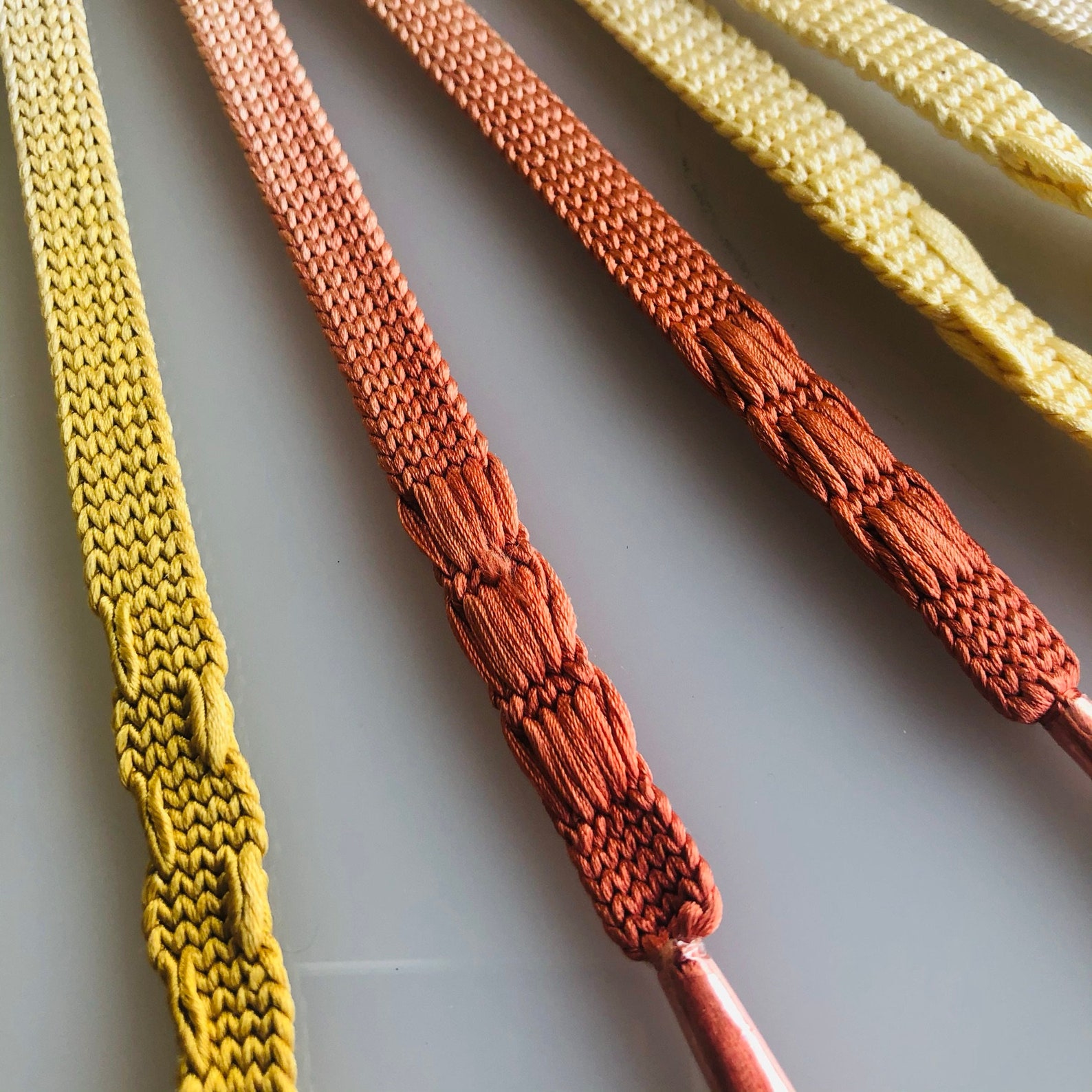 A Pair of Haori Himo Japanese Braided Cord. Silk 100 Hand Etsy