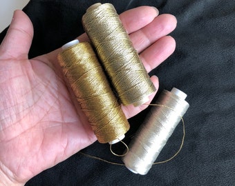 Japanese High-quality Embroidery Thread Gold & Silver Made