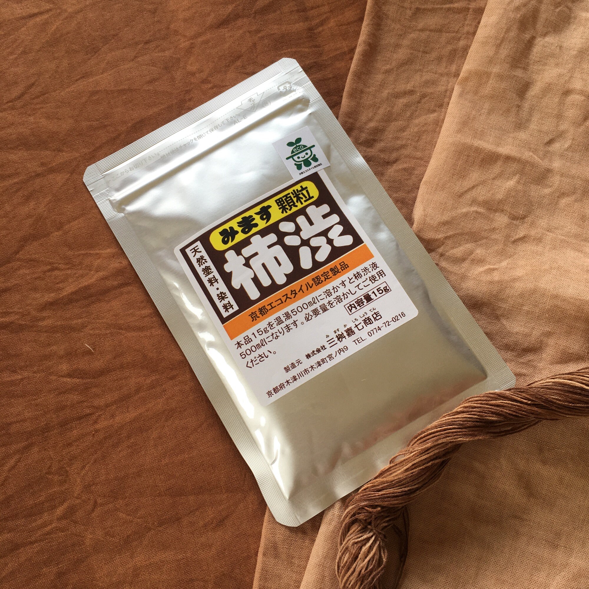 柿渋 30g 柿渋天然染料粉末（顆粒柿渋）エコ染色 粉末柿渋 /日本製