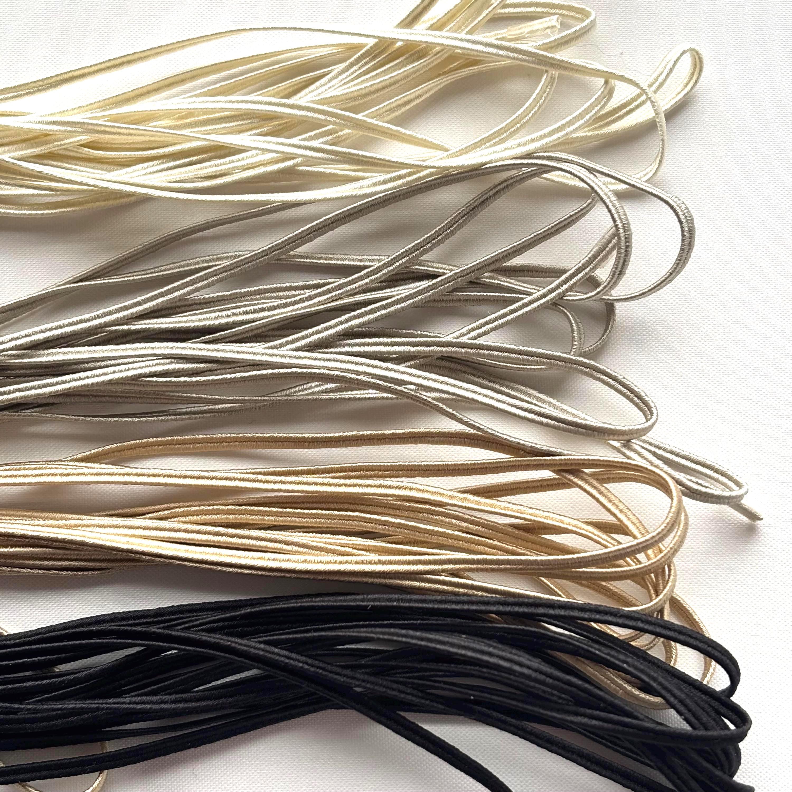 Japanese Silk-Covered Elastic Cord, 2.5 mm