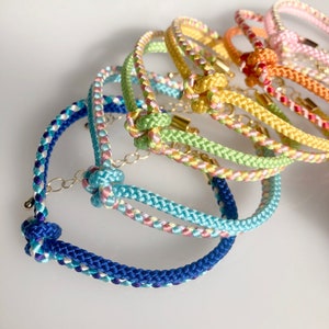 Dreams Come True Lucky Knot Japanese kumihimo Bracelet / oshikatsu goods / made in JAPAN/ with mizuhiki gift box for gift