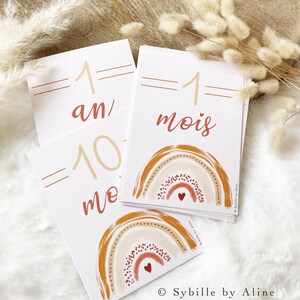 Cartes étapes, Cartes étapes naissance, ma première année, cartes étapes, cartes étapes mixte, cartes étapes originales