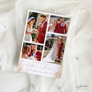 Remerciements mariage, mariage France, remerciements, merci mariage, mariage bohème, bohème