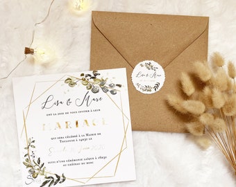 Faire Part Mariage Etsy