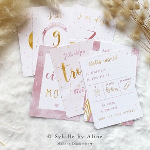 Cartes étapes, Cartes étapes bébé, Cartes étapes naissance, fille ou garçon