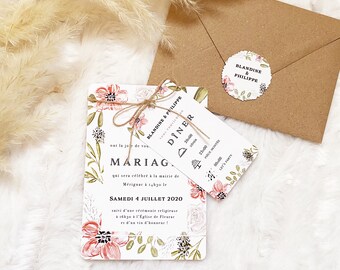 Faire Part Mariage Etsy