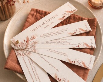 Wedding Menu, Shuttered Menus, Original Menu, French Wedding Menus, Table Stationery, Table Number