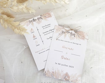 Faire-part de Mariage Boheme , Faire-part Mariage France, Boheme, Wedding cards, Wedding stationery, Sybillebyaline