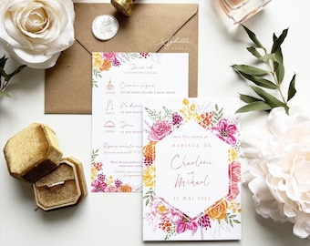 Échantillon de faire-part au choix, faire-part mariage, sybillebyaline