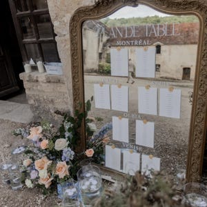 Wedding table plan, Bridgerton table plan, Bridgerton wedding menus, Table stationery, Wedding table numbers