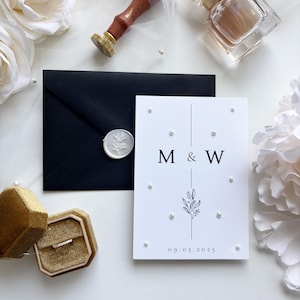 Faire-part Perles Mariage, Faire-part Mariage France, Perles faire-part, wedding cards