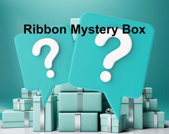 Mystery Ribbon Box, Wired Ribbon, Surprise Ribbon Box, Wreathmaker Supplies, Destash Box, Mystery Box for Wreathmaker, Crafter Supply Box