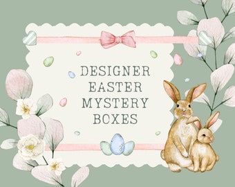 Designer Easter Mystery Box, Wreathmakers Mystery Surprise Box, Crafter Supply Box for Wreaths, DIY Surprise Box, DIY Mystery Box, Grab Bag