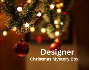 Designer Christmas Mystery Box, Wreathmakers Mystery Box, Surprise Box, Crafter Supply Box for Wreaths, DIY Surprise Box, Xmas Grab Bag