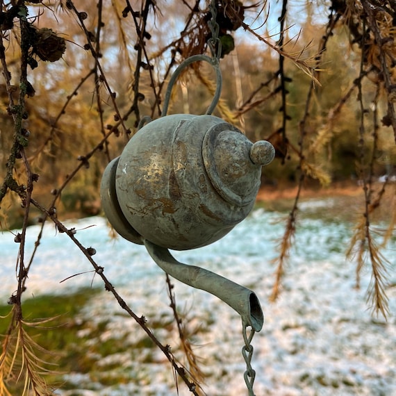 Teacup and Teapot Rain Chain - Decorative Garden Hanging Ornament