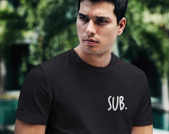 Submissive Pocket Design Fetish T-Shirt: Soft Cotton, Fitted Tee