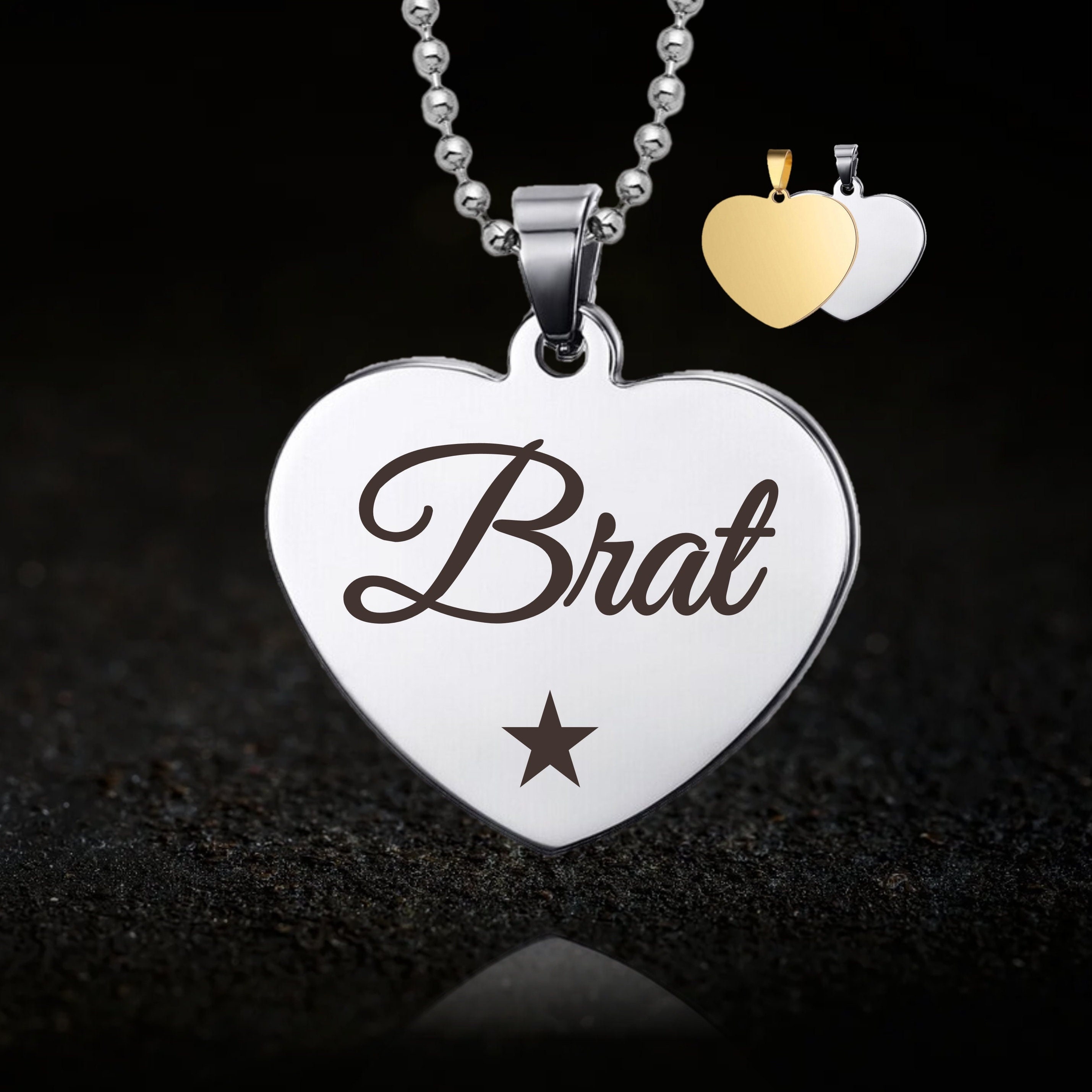 Brat necklace charms clearance