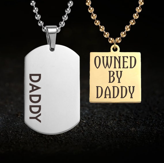 Daddy cheap necklace gold