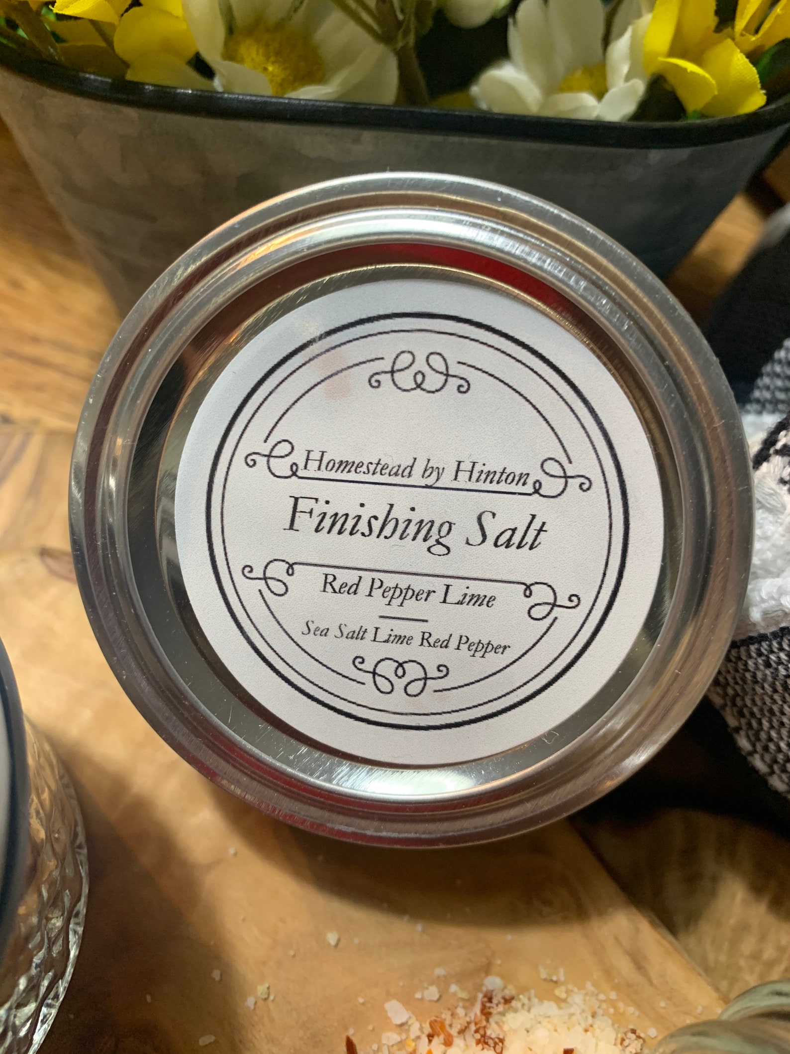 Red Pepper Lime Infused Sea Salt / Flavored Sea Salt / Etsy