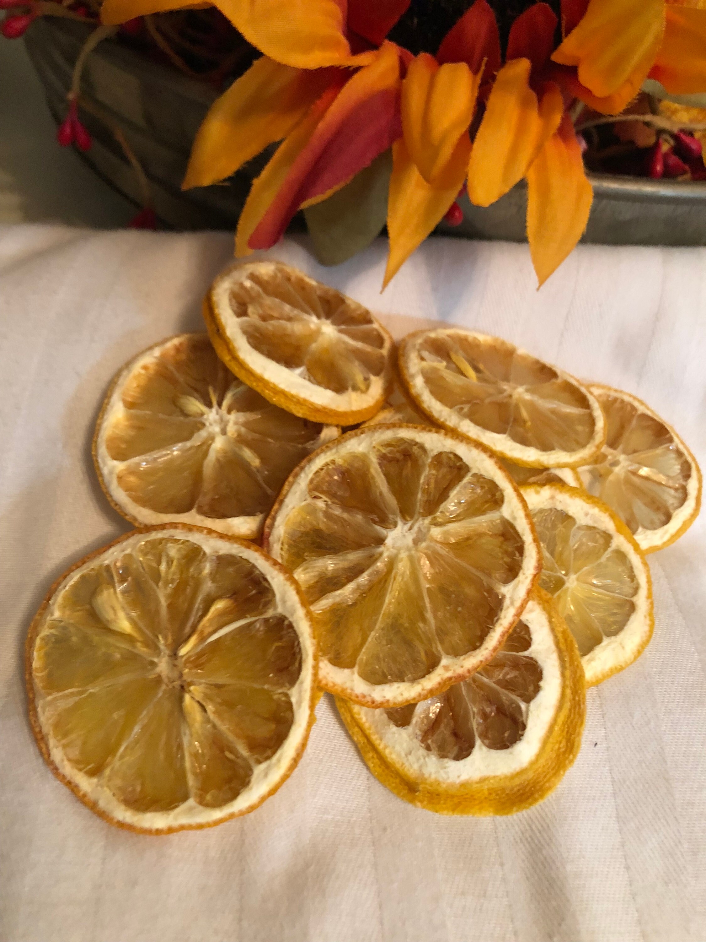 Dried Lemon Slices / Lemon Kitchen Decor / Lemon Crafting Etsy