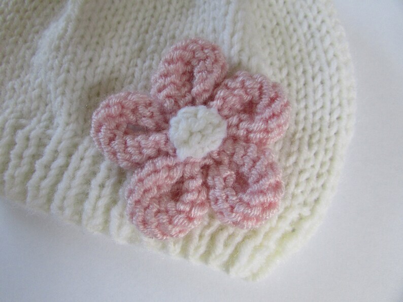 Pdf Baby Knitting Pattern Premature to 1 Year Old Babys Girls Beanie