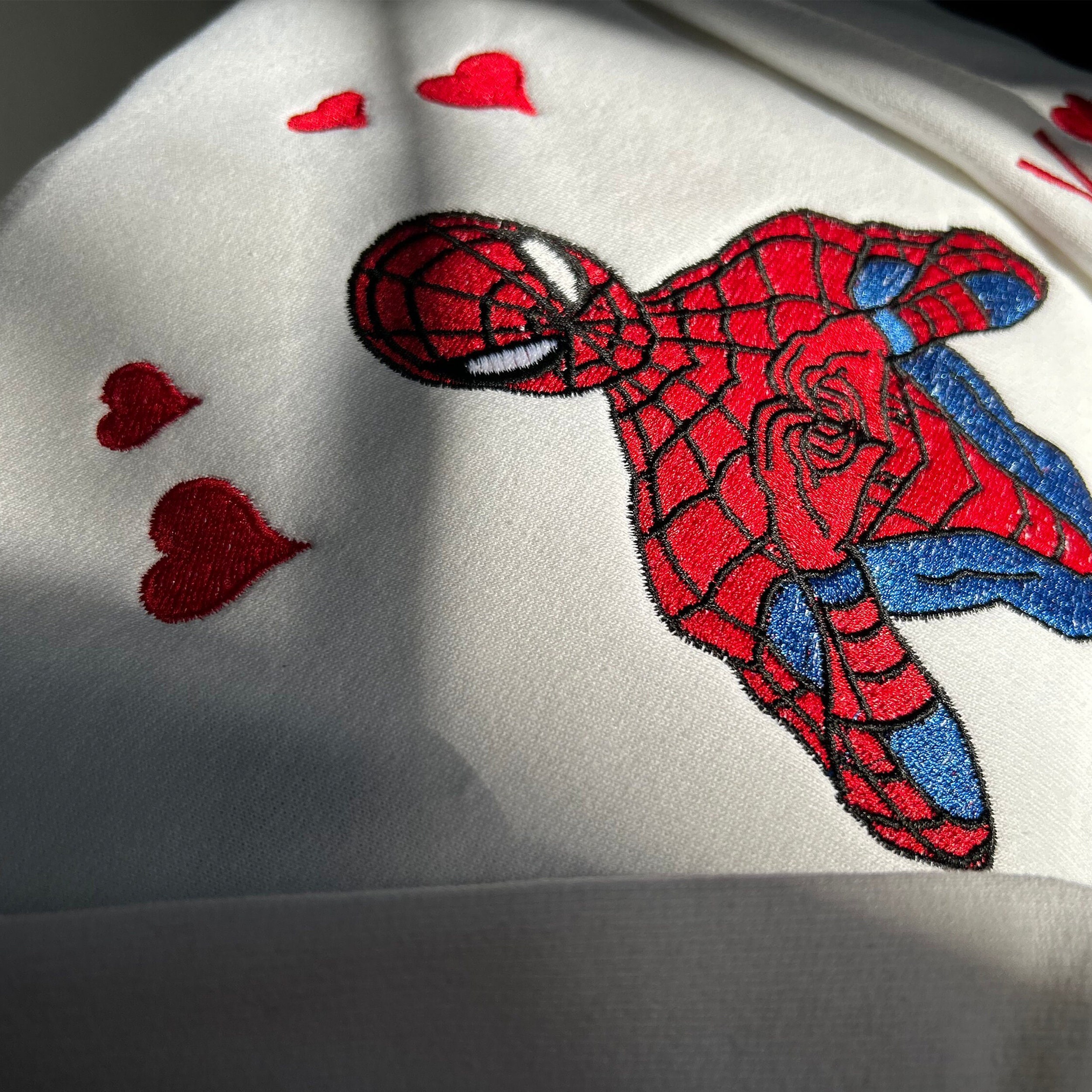 Discover Spiderman embroidered Sweatshirt/Tshirt/Hoodie, Birthday gift