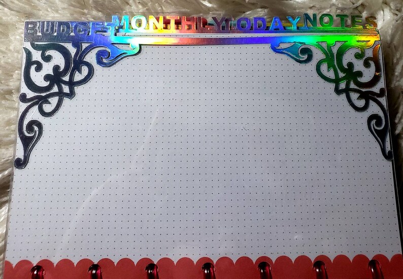 Clear Dividers With Color Vinyl Words Decorative Corners As Etsy