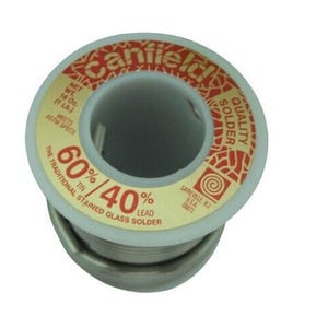 60/40 Canfield Stained Glass SOLDER 60 tin 40 lead One Pound Supplies 16 Ounces