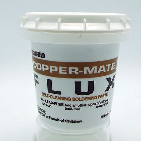 4 oz COPPER-MATE Paste Flux Canfield Stained Glass Soldered Art Pendant Craft