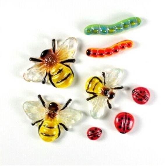 Garden Bug Frit Casting Mold LF145 Creative Paradise Glass Fusing Bee Lady Bug 
