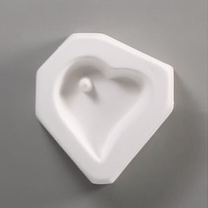 HOLEY HEART Fritter Mold Makes Castings Tag Necklace Pendant Jewelry Ornament
