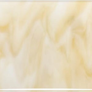 Fusing Glass 2237 Warm White Light Opal Amber Transparent Streaky 90 COE Bullseye Sheet 5x5 inch 3mm 90COE Fusible