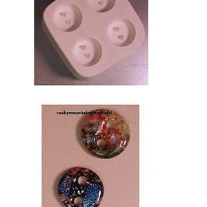 Little Fritters HOLEY BUTTONS 87 Quality Ceramic Glass Casting Mold USA Made