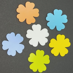 LUCKY Flowers 96 COE Precut Glass Design Shape Choice of Color and Size Fusible