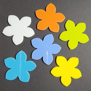 WILD Flowers 96 COE Precut Glass Design Shape Choice of Color and Size Fusible