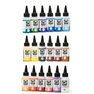 Color Line Fusing Ceramics Paints Bullseye 2.2 oz Bottles CHOICE Supplies Enamel