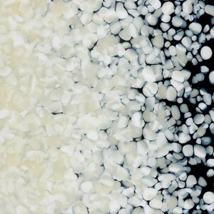 0137 French Vanilla Opal 90 COE MEDIUM Full Jar One Pound Bullseye Frit Glass Fusible