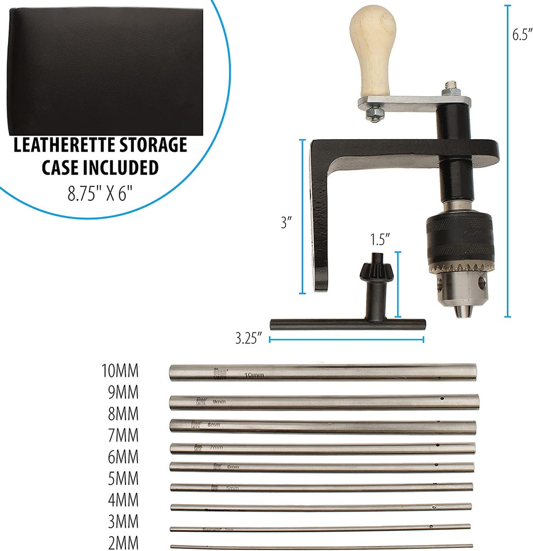9 Mandrel Beadsmith EZ Coiler Pro Create Jump Rings Coiled Beads