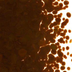 0203 Woodland Brown Opal 90 COE COARSE Full Jar One Pound Bullseye Frit Glass Fusible