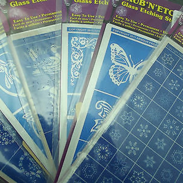 Glass Etching Stencils Etsy