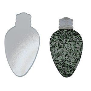 Large Christmas Light Bulb 96 COE Precut Glass Shapes Aventurine Green or Base Fusible