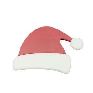 96 COE Winter Hat Precut Red & White or Clear Base Glass Fusing Supplies Fusible