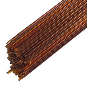 Dark Amber Transparent STRINGERS Full Tube Oceanside Glass and Tile Spectrum System 96 COE 5 Ounces 111 Fusible