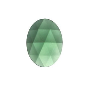 Sea Green 30x40mm Oval Glass Faceted Jewels German Made High Quality