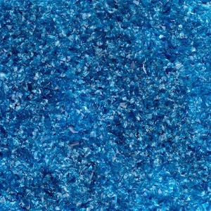 F3 5333 Deep Aqua Transparent MEDIUM 96 COE Frit 8.5 oz Jar Glass Fusing Supplies OGT Fusible